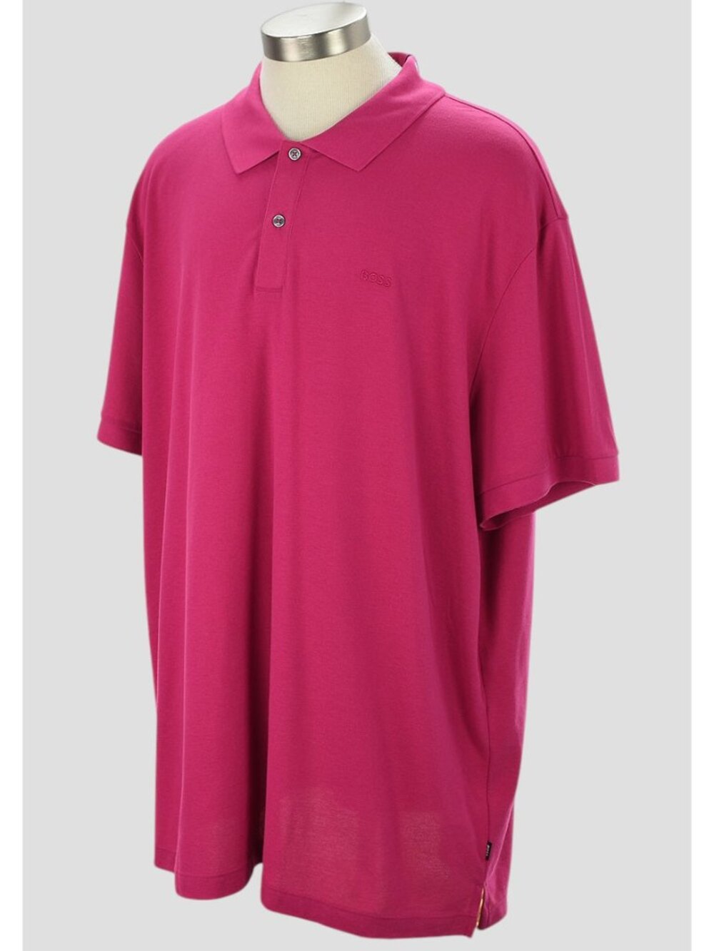 HUGO BOSS Bright Pink BT- PALLAS Pique Cotton Short Sleeve Polo Shirt 3XL NWT